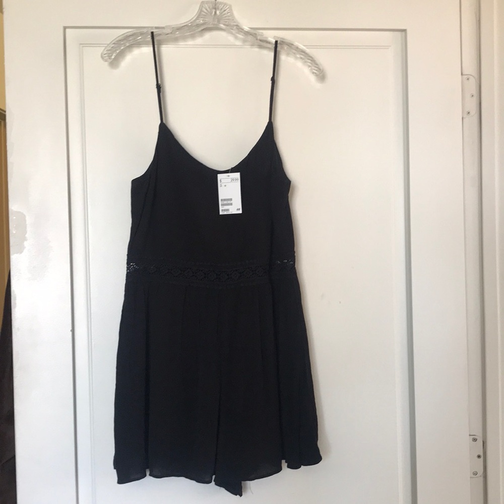 NWT: Black romper from H&M